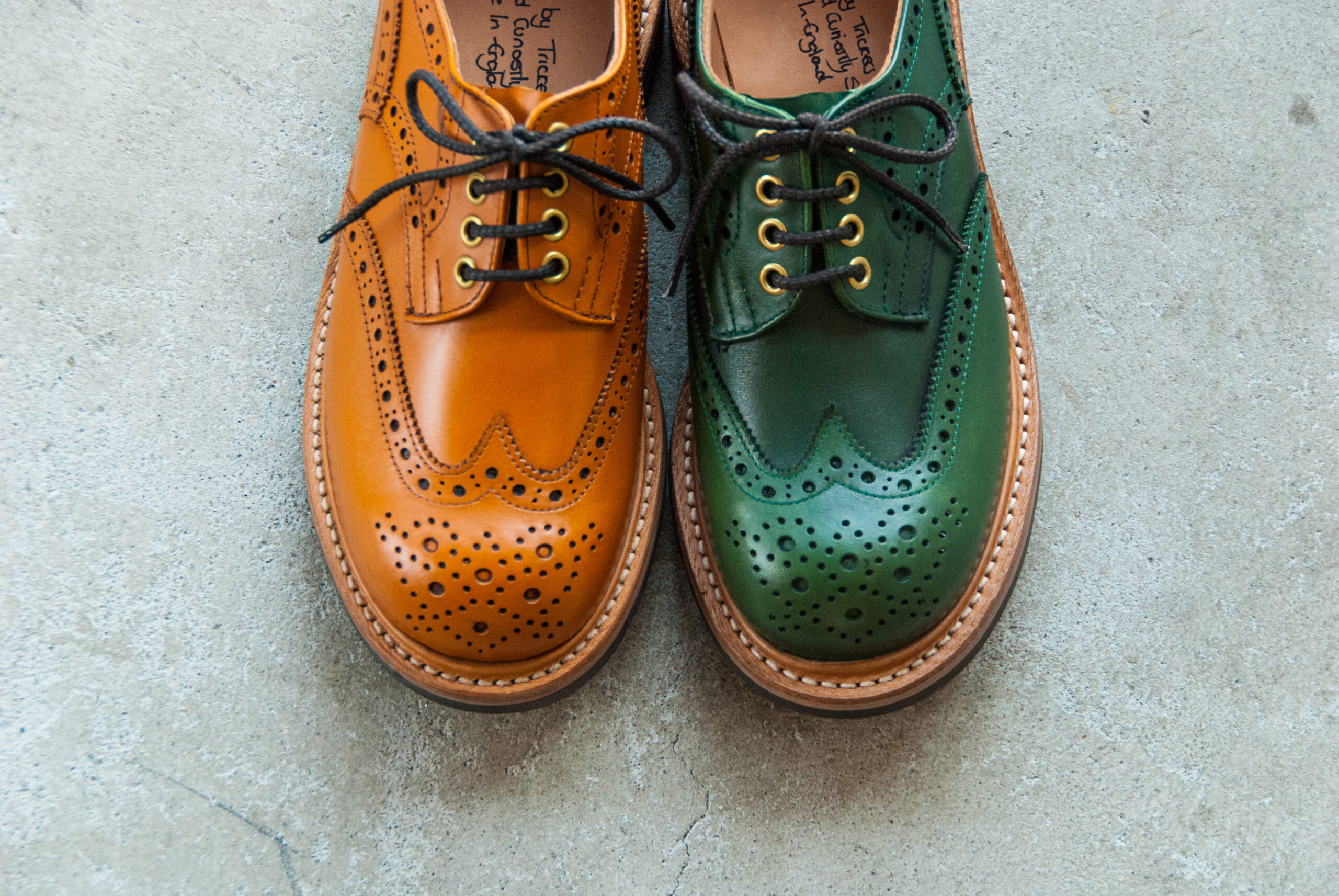 QUILP by Tricker’s M7457 acorn antique derby brogues