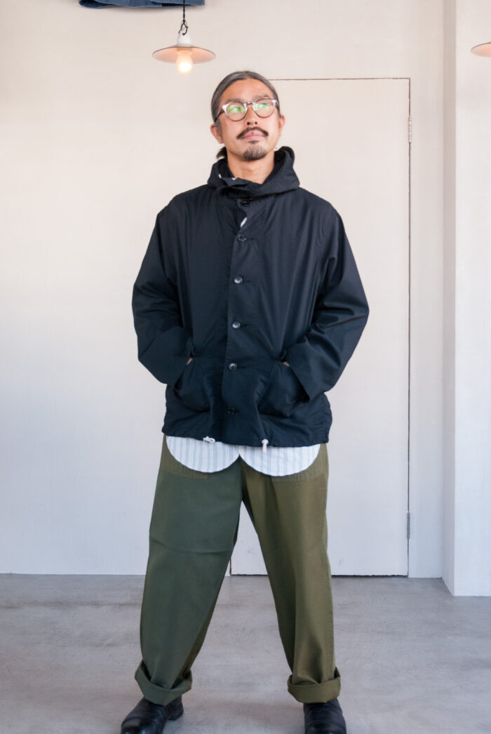 NAVY Parka 3-R Poly Father Ripstop Black