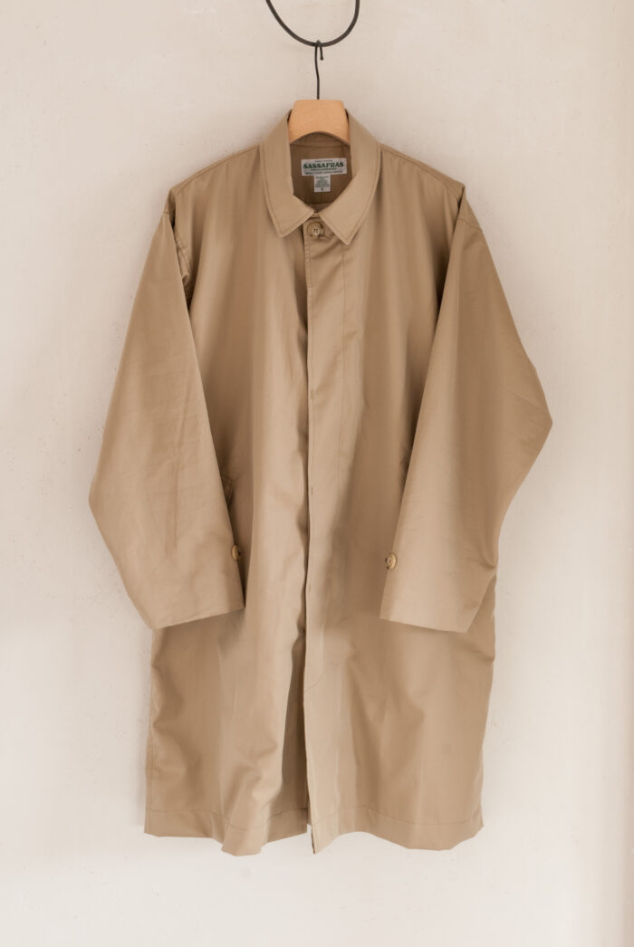Sassafras Gardening At Night Coat Density Gabardene Beige