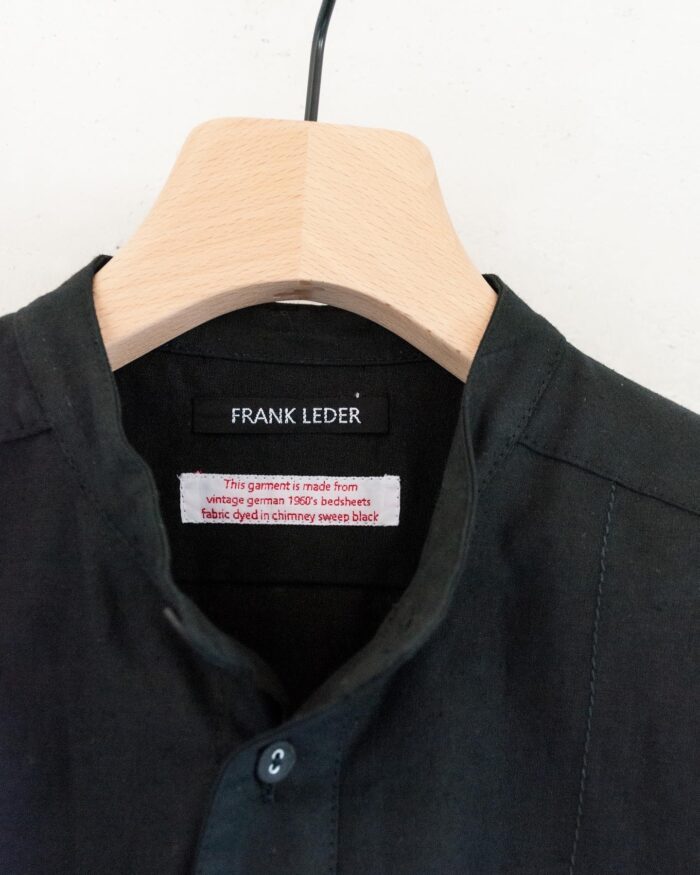 Frank Leder 60’s Vintage Bedsheet Old Style Stand Collar Shirt 2022 S/S