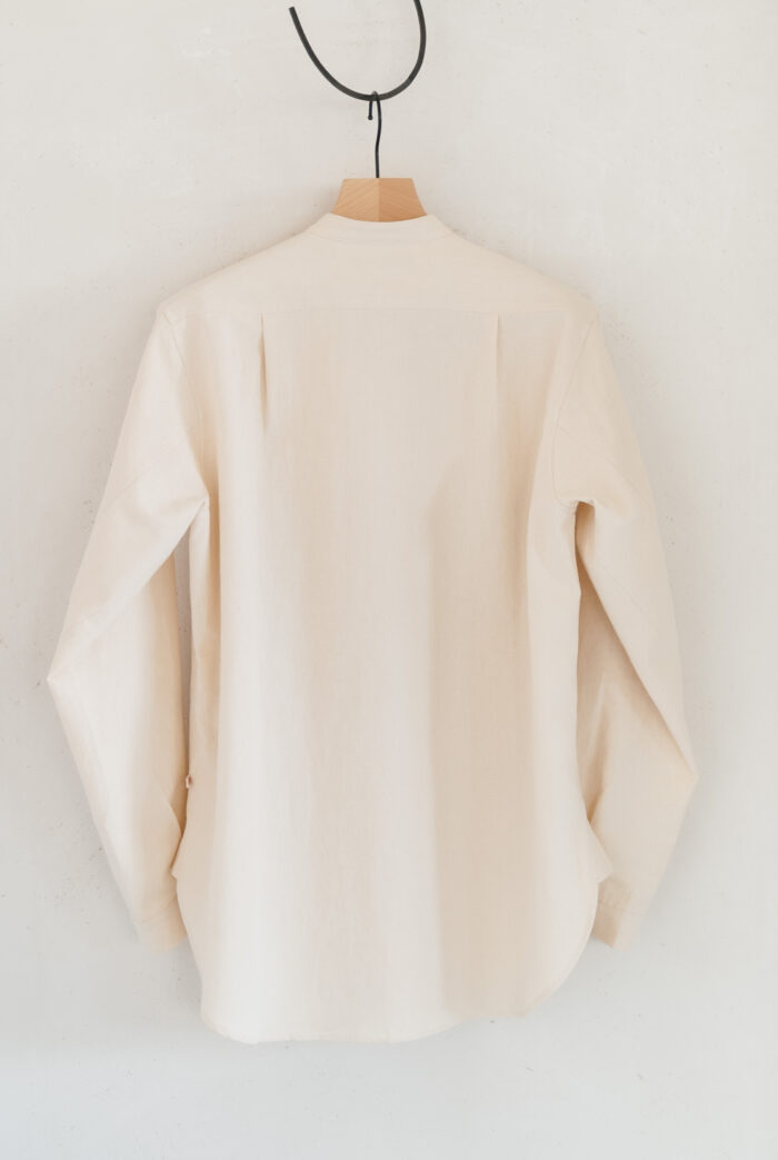 Frank Leder 60’s Vintage Bedsheet Old Style Stand Collar Shirt 2022 S/S