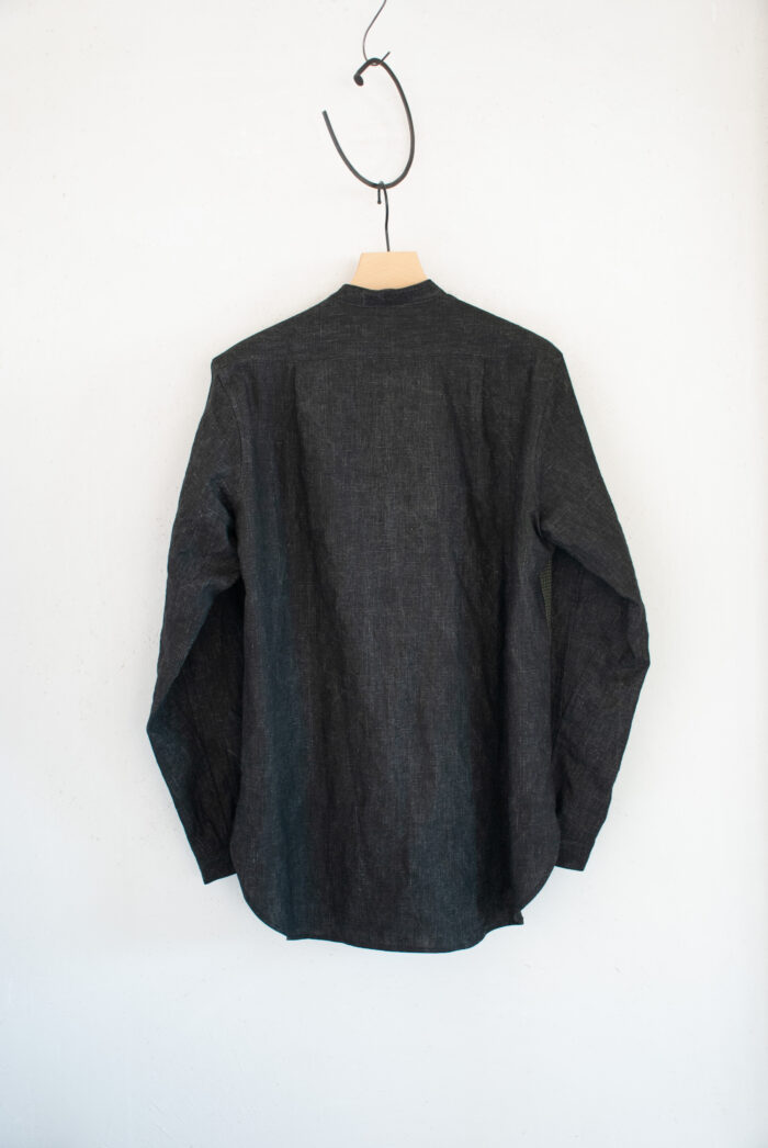 Frank Leder Vintage Fabric Edition Stand Collar Shirt