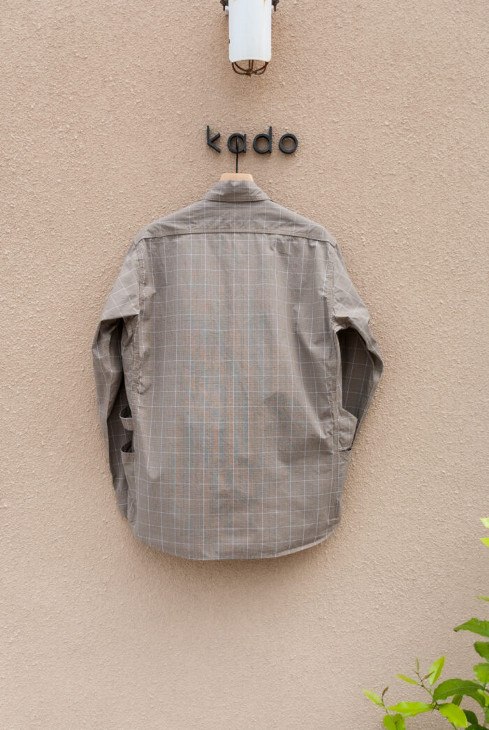 SASSAFRAS Gardener Shirt Whether Cloth Check Beige