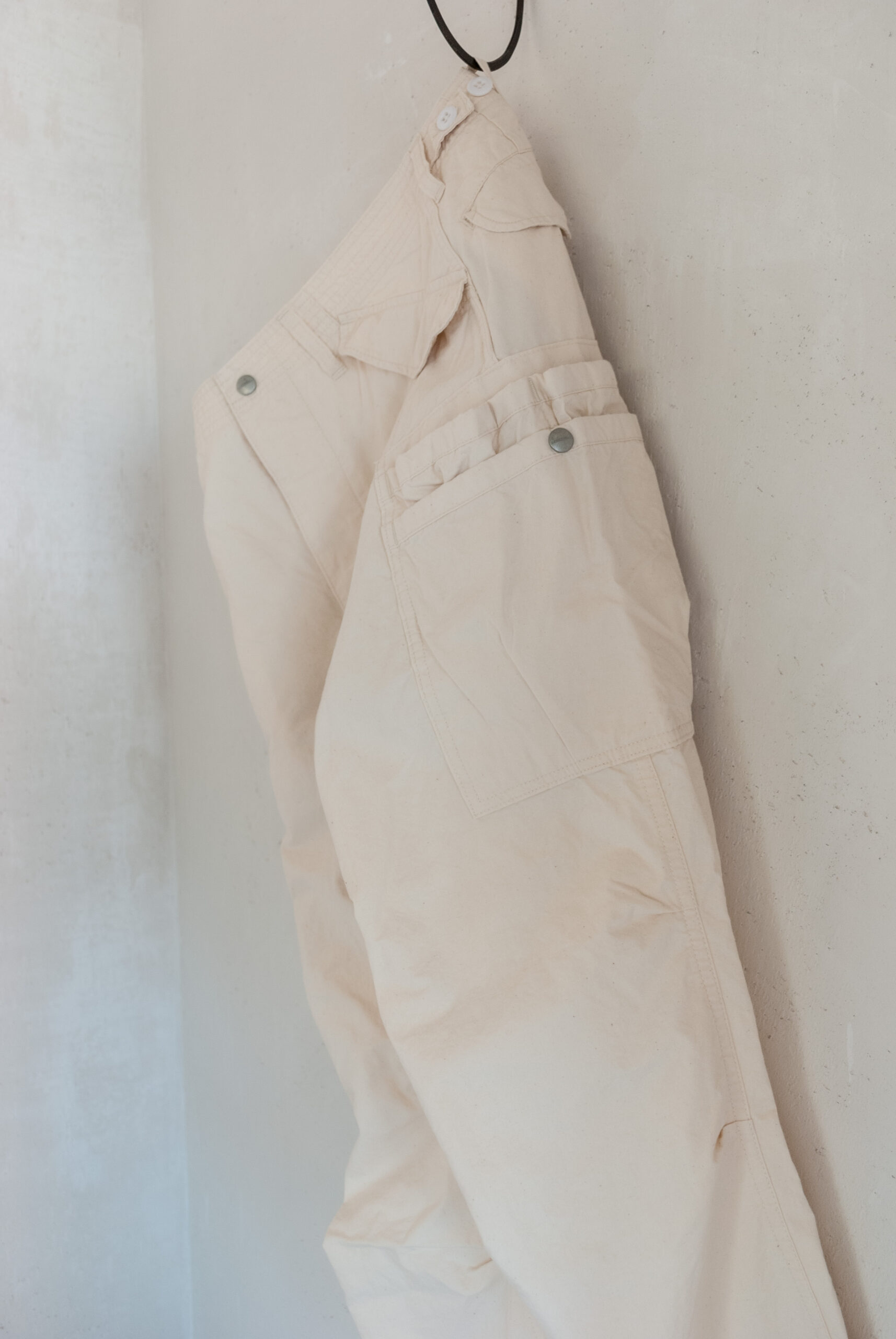 送料無料特別価格 SASSAFRAS Overgrown Pants Bafu Cloth L ワークパンツ/カーゴパンツ