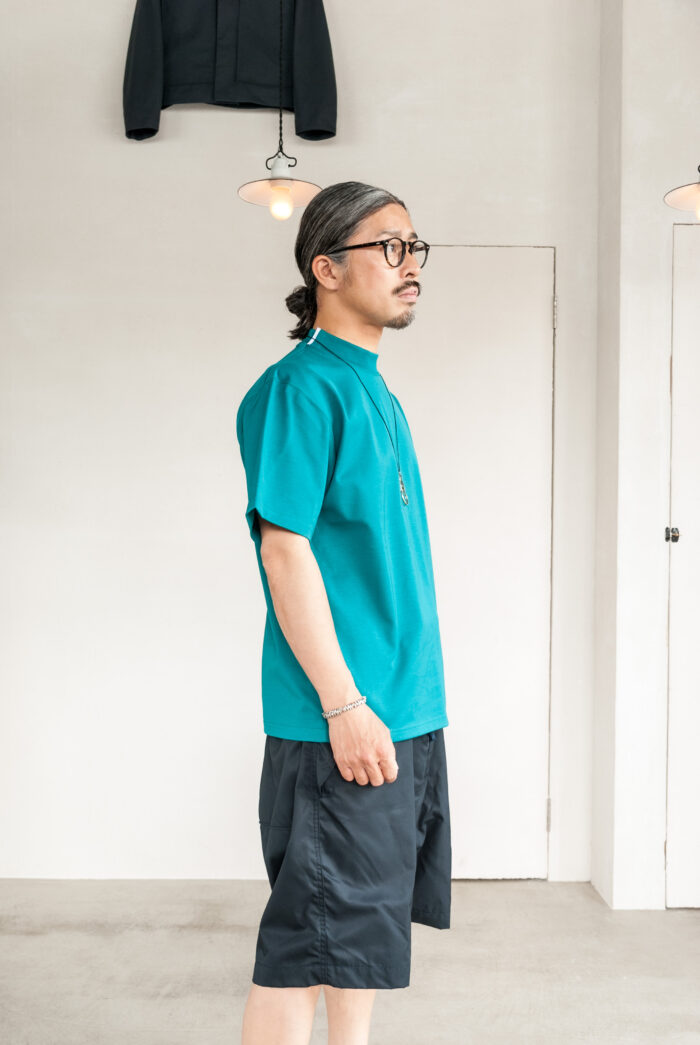 QUILP TAYLOR S3 Mock Neck Tee Emerald