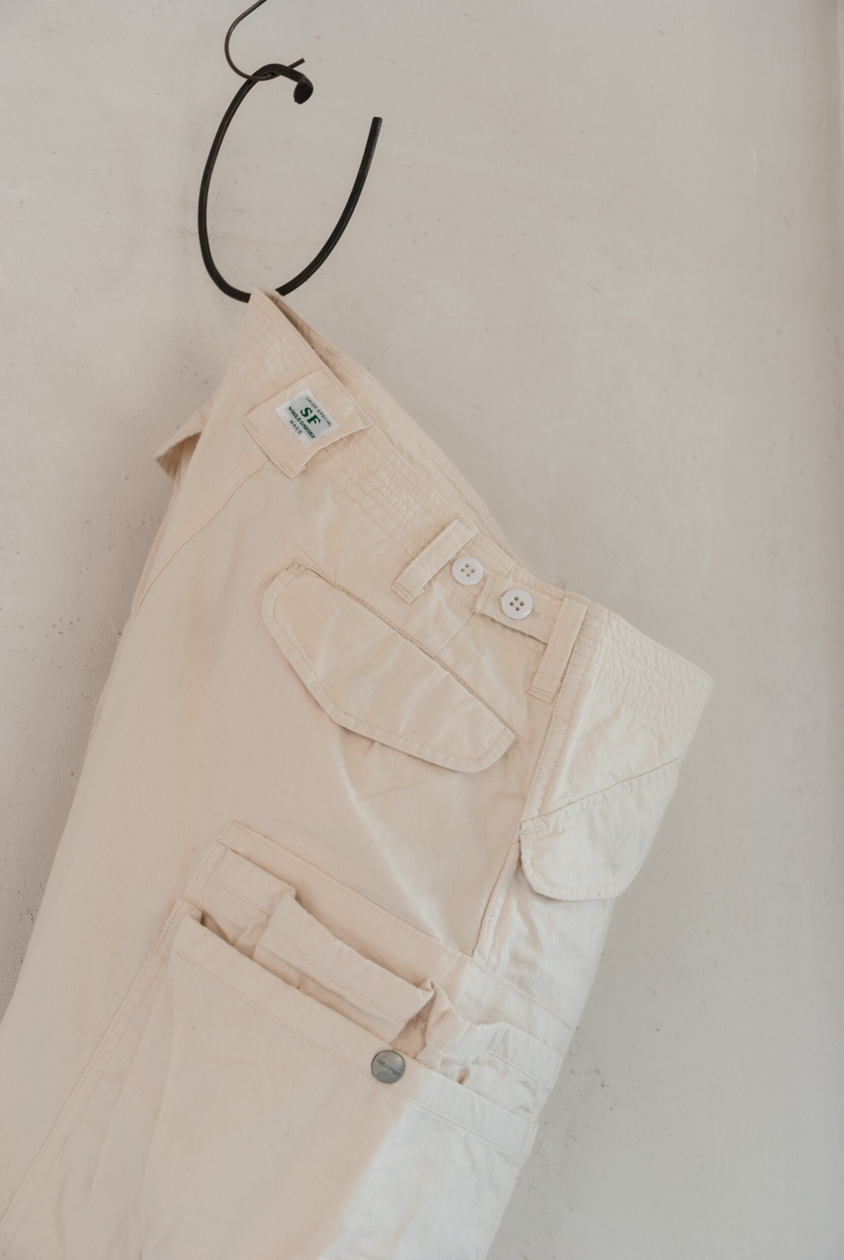 定番のクラシック SASSAFRAS Overgrown Pants Bafu Cloth L ワークパンツ/カーゴパンツ