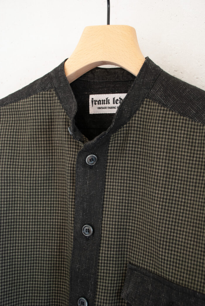 Frank Leder Vintage Fabric Edition Stand Collar Shirt