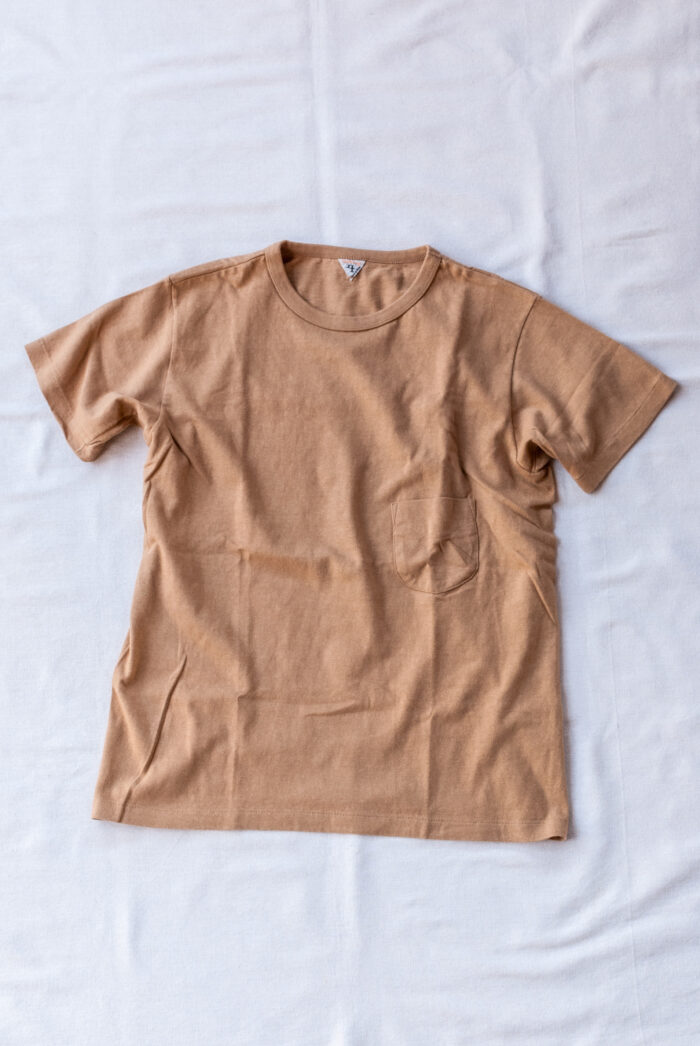 FilMelange DIZZY Basic Poket T-Shirt Ocher