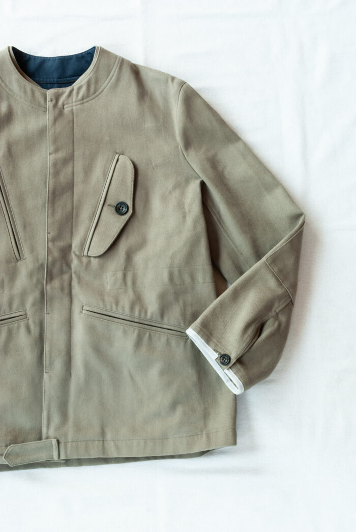 QUILP HADEN Military Jacket Heavy Twill Olive