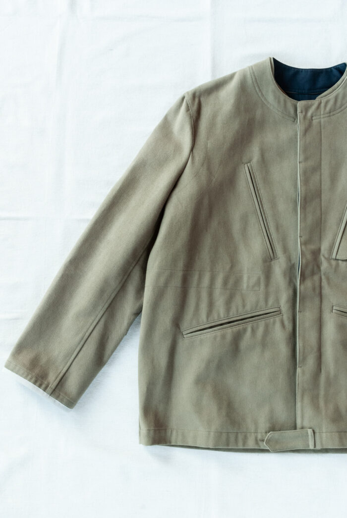 QUILP HADEN Military Jacket Heavy Twill Olive