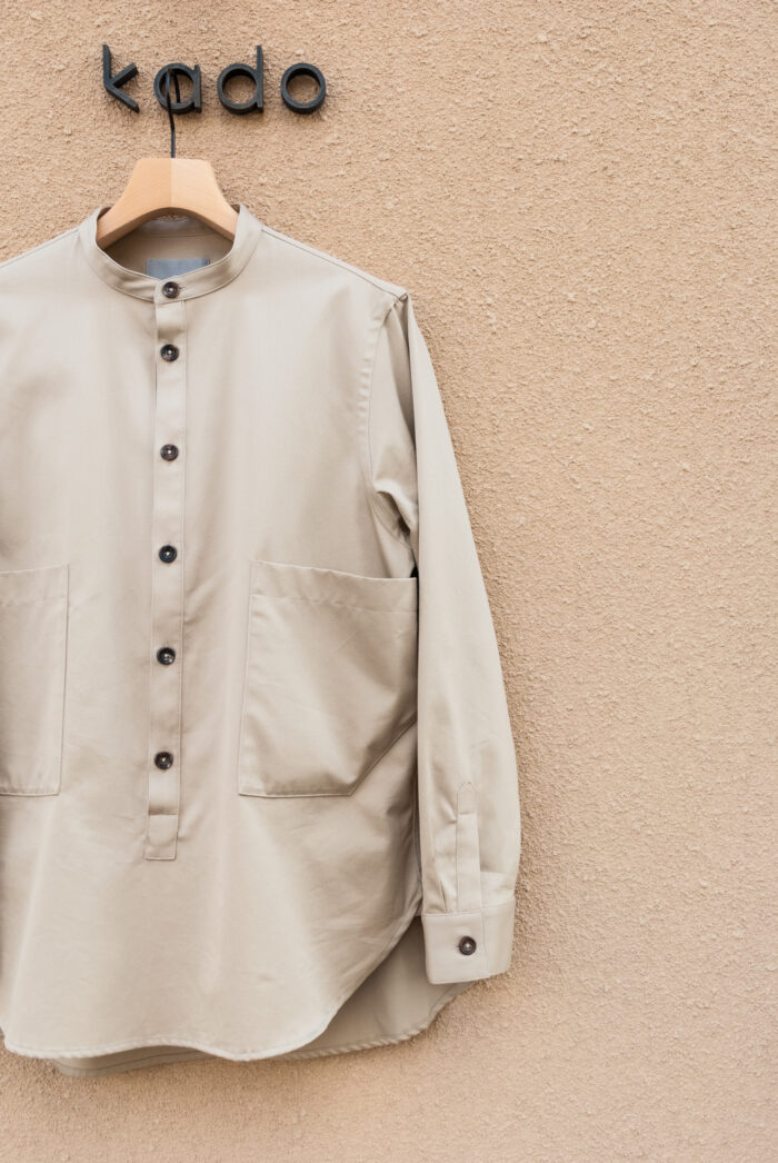 QUILP DUNN Pull Over Shirt Stone