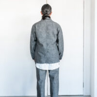 Post O'Alls OK Rider 4 slab dungaree grey | kado〔カド オノミチ〕