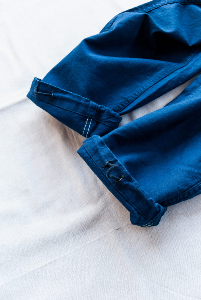 Post O’Alls E-Z Travail Pants cotton / linen sheeting indigo