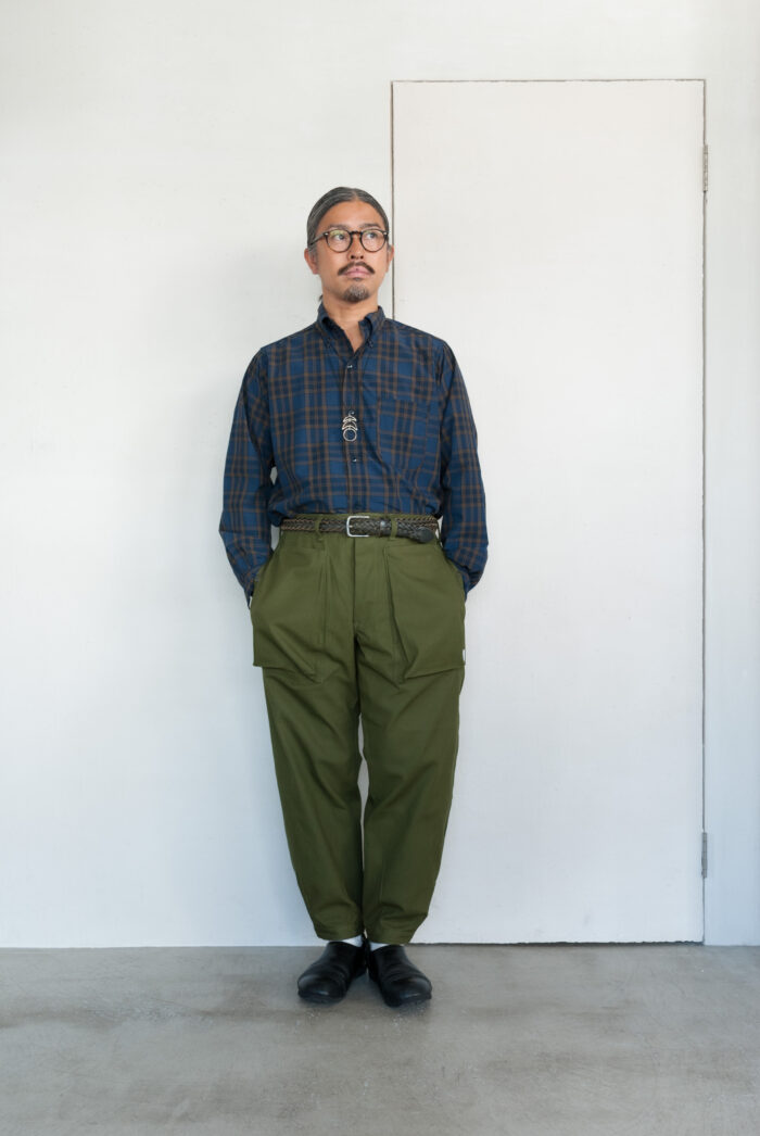SASSAFRAS Digs Crew Pants 4/5 Canvas Olive