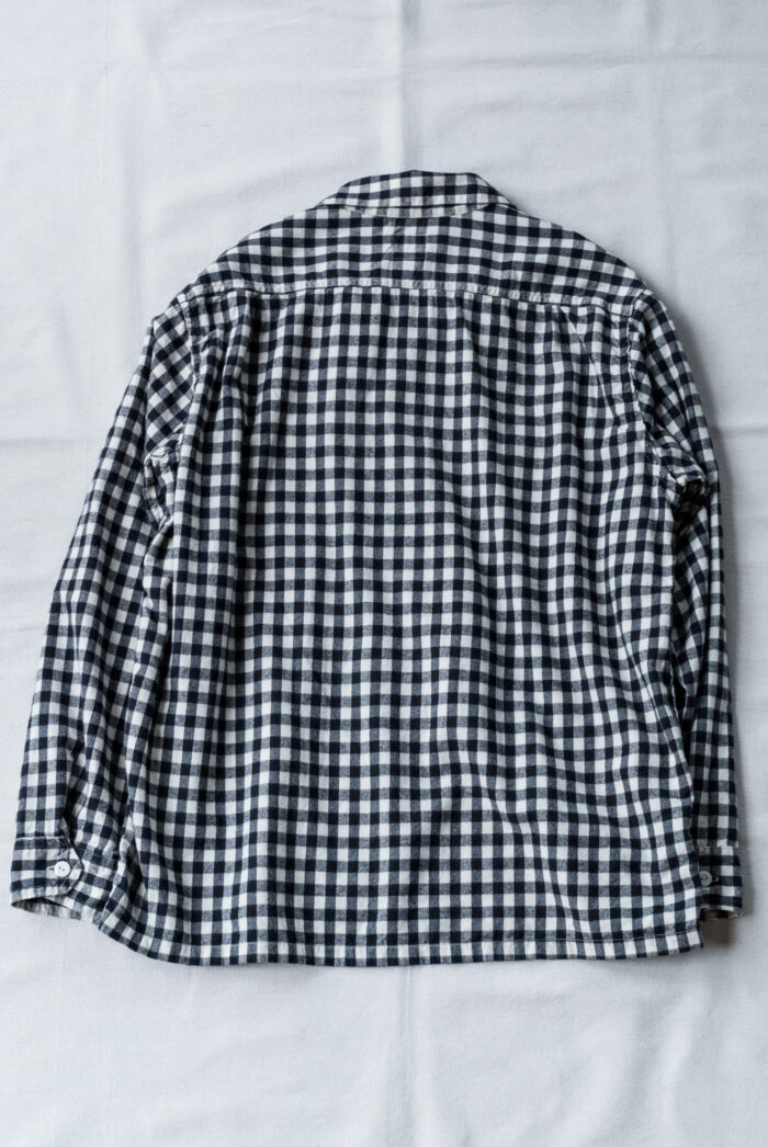 Post O’Alls New Shirt flannel block check Black