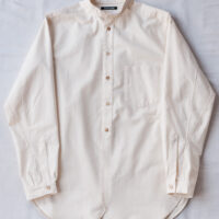 Frank Leder 60's Vintage Bedsheet Old Style Stand Collar Shirt ...