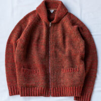 FilMelange SHAYNE Shetland Cowichan Sweater red melange | kado