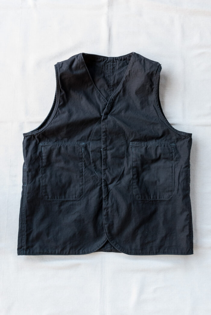 Post O’Alls Royal Traveler Vest Vintage Sateen Charcoal