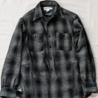 SASSAFRAS Gardening At Night Shirt Heavy Flannel Black Check