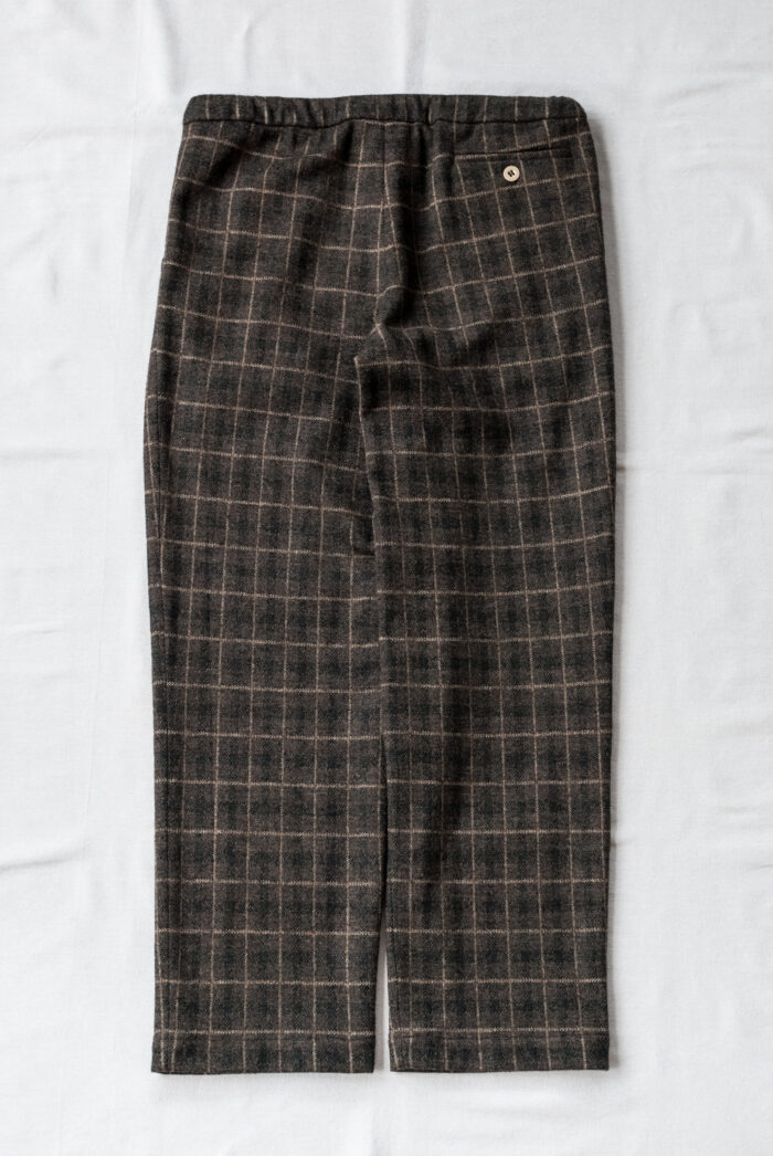 Frank Leder Wool Jersey Drawstring 2 Tuck Trousers