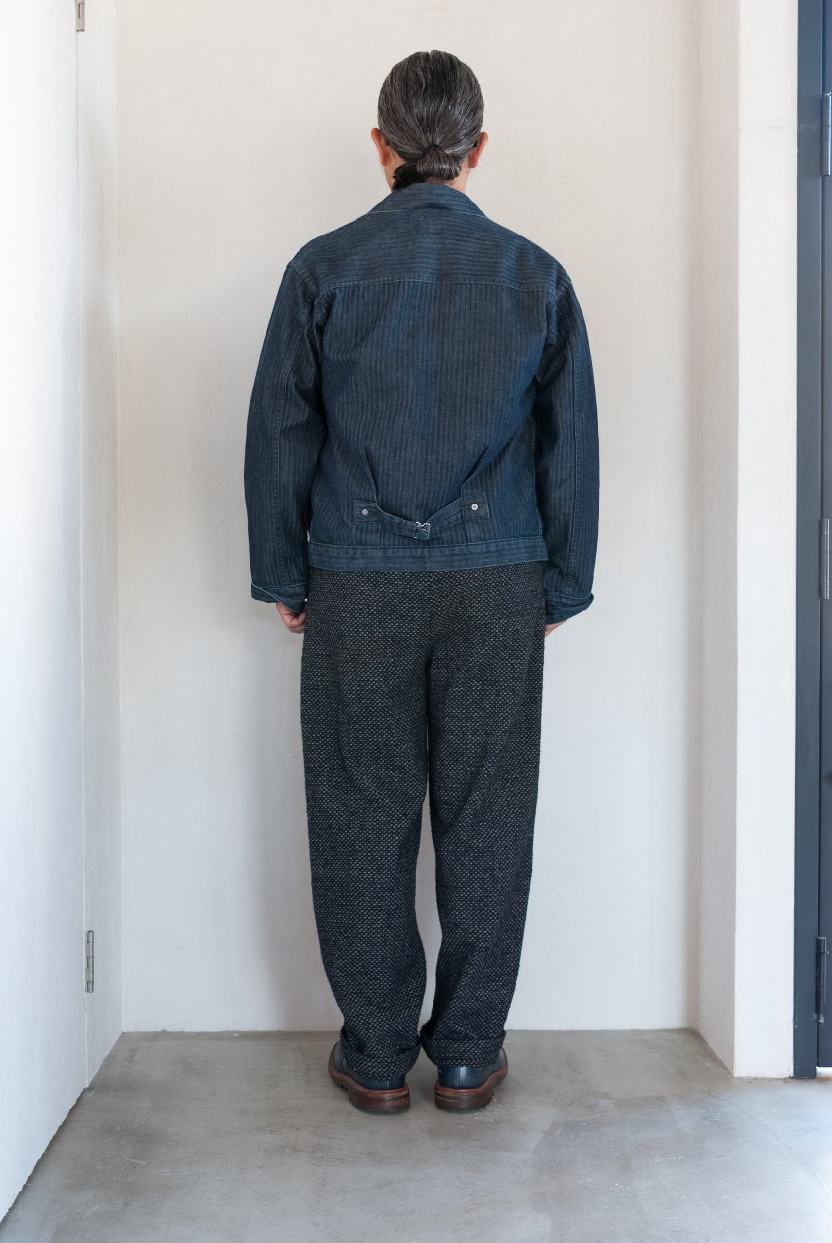 FRANKLEDER◇0713125/WASHED DENIN DRAWSTRING PANTS/ウォッシュデニムドーローリングパンツ -  メンズファッション