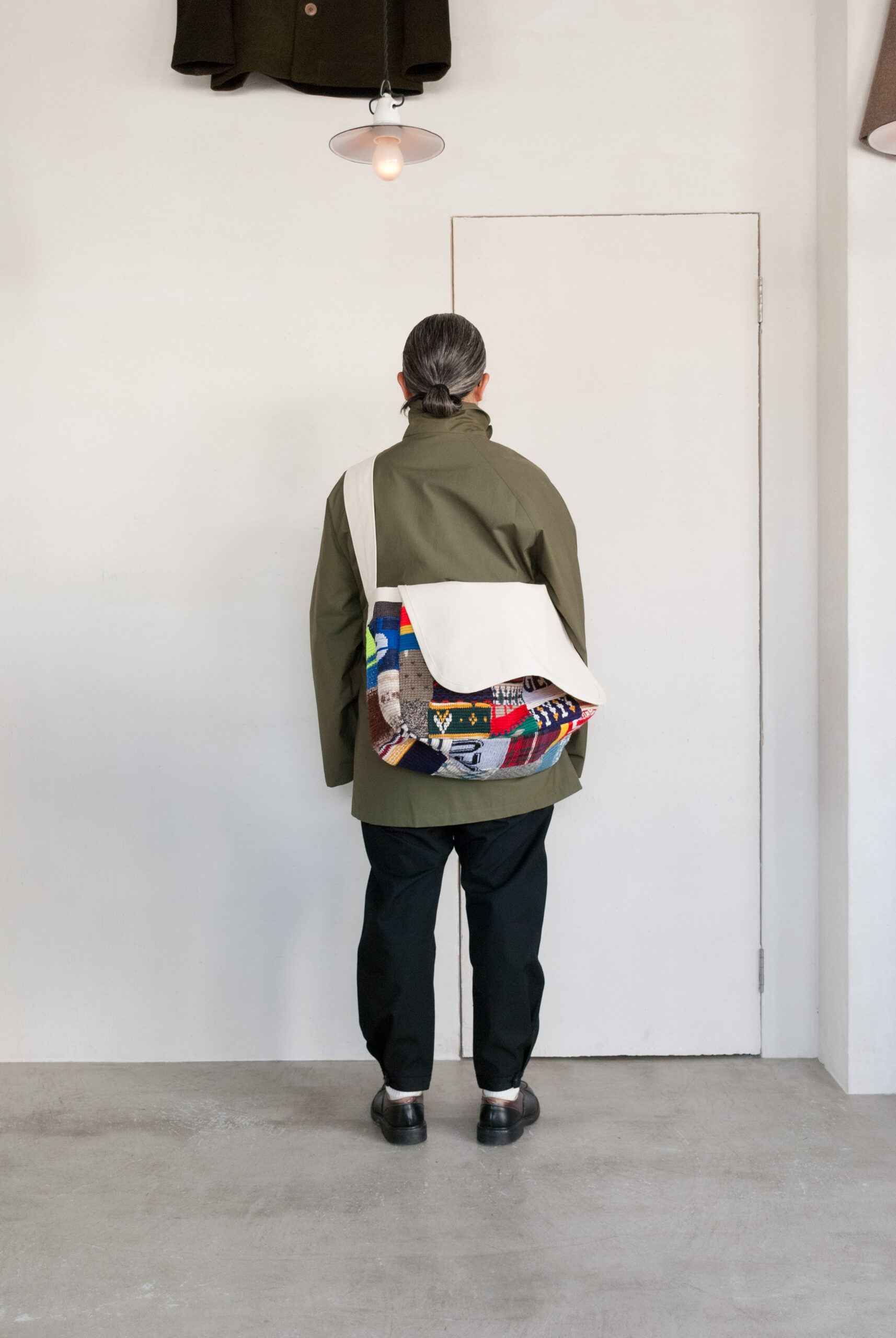 desertic Patchwork News Paper Bag | kado〔カド オノミチ〕