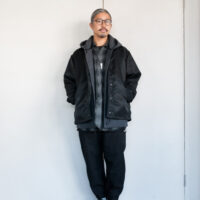 SASSAFRAS Gardener Breaker Recycle Nylon Twill Black | kado〔カド オノミチ〕