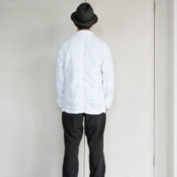 Post O’Alls OK Rider 4 Summer Patchwork Seersucker White