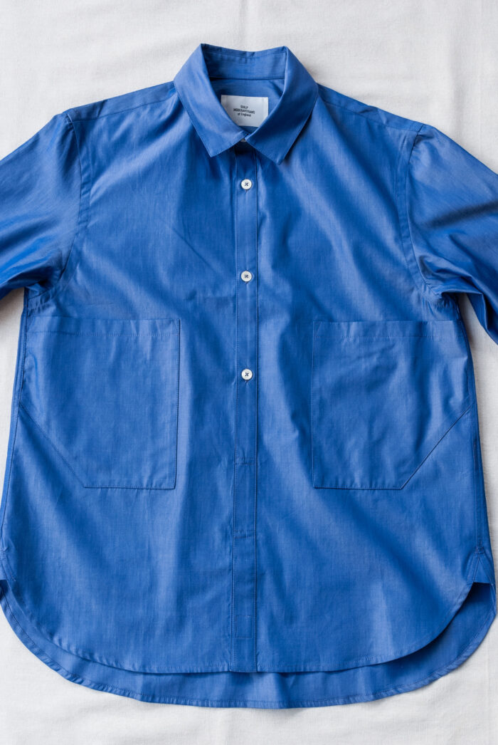 QUILP DUNN-O Work Shirt Thomas Mason Fabric Blue