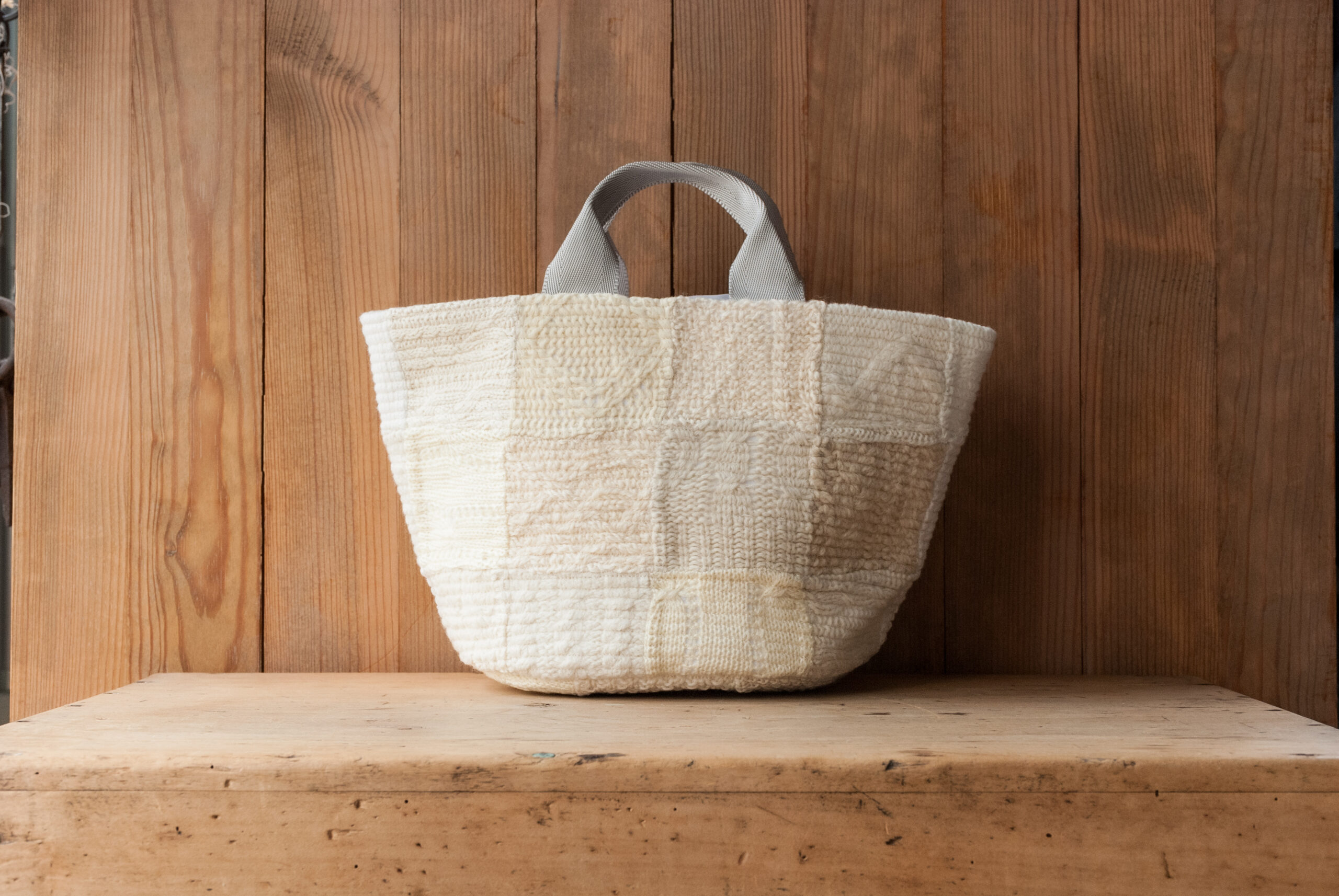 desertic Patchwork Tote Natural Small
