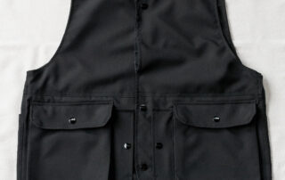 SASSAFRAS Cultivator Vest Wool Like Tropical Black