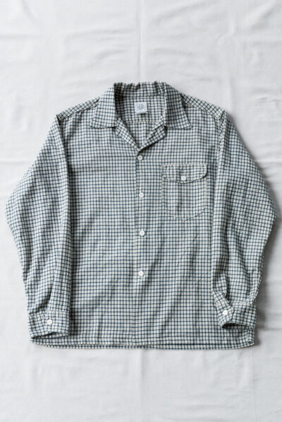 Post O’Alls New Basic Shirt Cotton Linen Check 2 Natural
