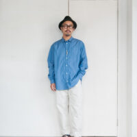 MASTER&Co. New Plain Shirt Premium Cloth Blue Stripe
