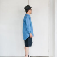 MASTER&Co. New Plain Shirt Premium Cloth Blue Stripe