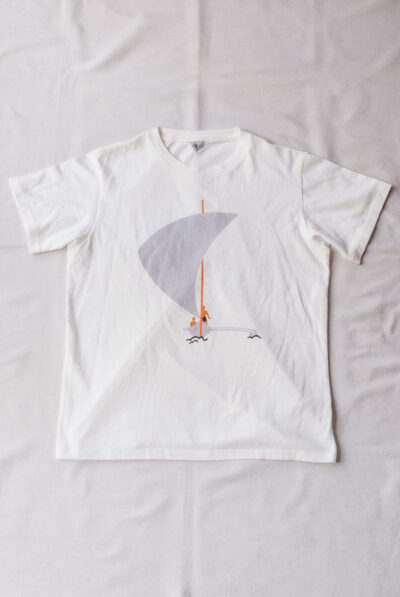 FilMelange VINK-PT Vintage Tenjiku Print T-Shirt White