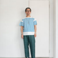 MASTER&Co. MC145 Border T-Shirt Blue