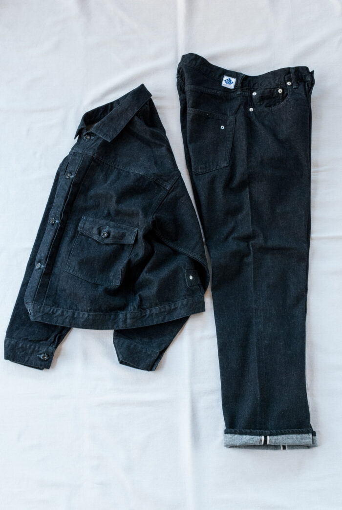 Post O’Alls Post O’Alls Ranchero and No.1 Five Pocket 12 oz. Selvedge Black Denim