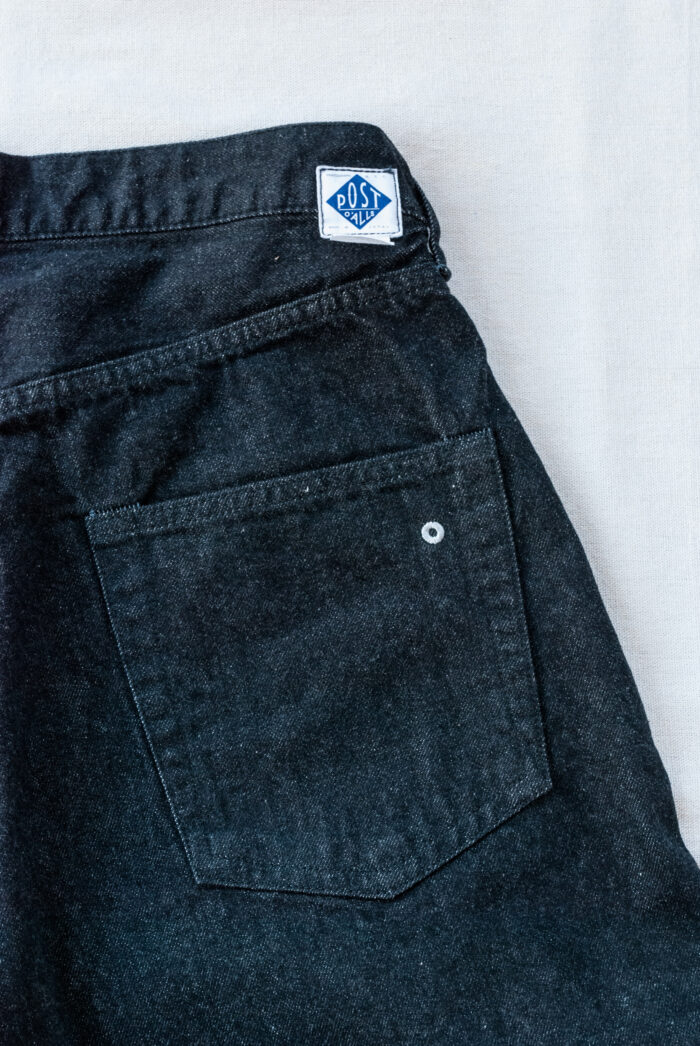 Post O’Alls No.1 Five Pocket 12 oz. Selvedge Black Denim