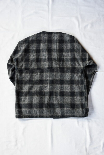 SASSAFRAS Digs Crew Carde Jacket Tweedy Cotton Check