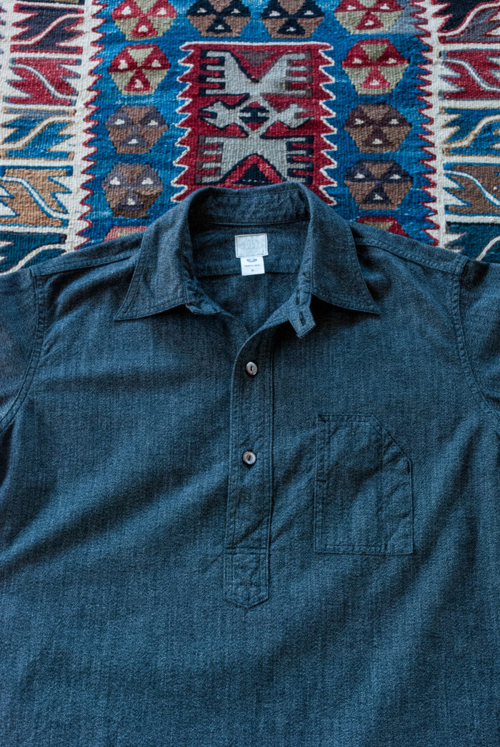 Post O’Alls No.1 Shirt Grey Covert Salt & Pepper