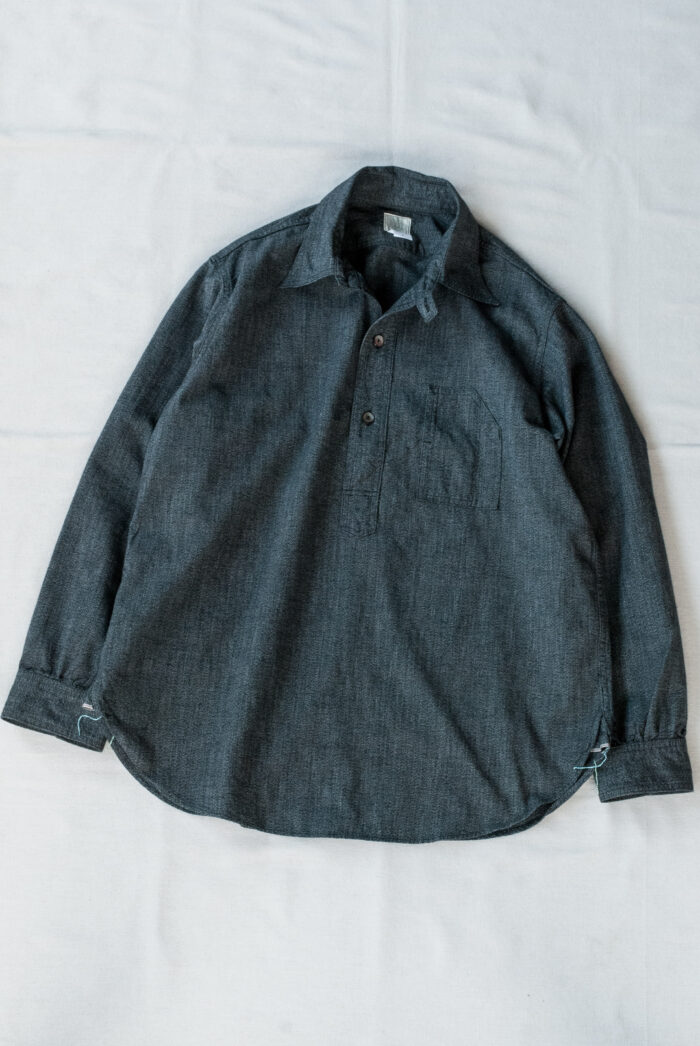 Post O’Alls No.1 Shirt Grey Covert Salt & Pepper