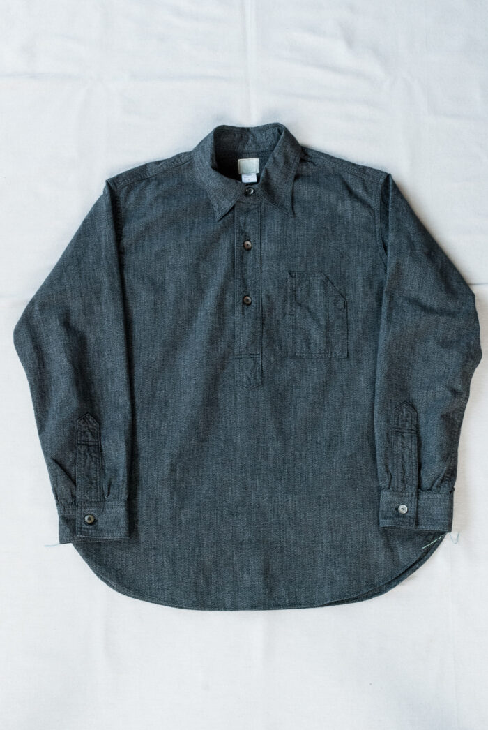 Post O’Alls No.1 Shirt Grey Covert Salt & Pepper