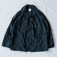 Post O'Alls Engineer's Jacket Crinkle Nylon Taffeta Black