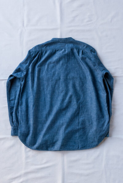 Post O’Alls Band Collar Shirt Classic Chambray Indigo