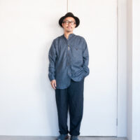 Frank Leder Blue Grey Wool Shirt