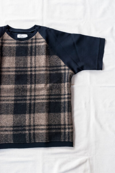 QUILP BENJAMIN Knit Tee Dead Stock Fabric Check