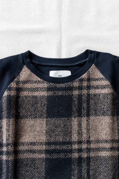 QUILP BENJAMIN Knit Tee Dead Stock Fabric Check