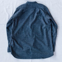 Frank Leder Blue Grey Wool Shirt