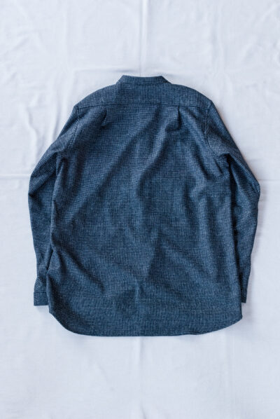 Frank Leder Blue Grey Wool Shirt