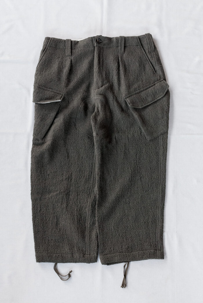 HOPPER’S BRUNCH HB-24A03 Wool Pants Olive